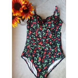 Ekouaer Cherry One Piece Swimwear (oc1)